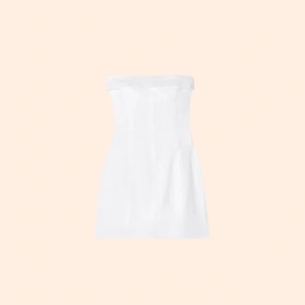 Reformation Madilyn Linen Dress (White)